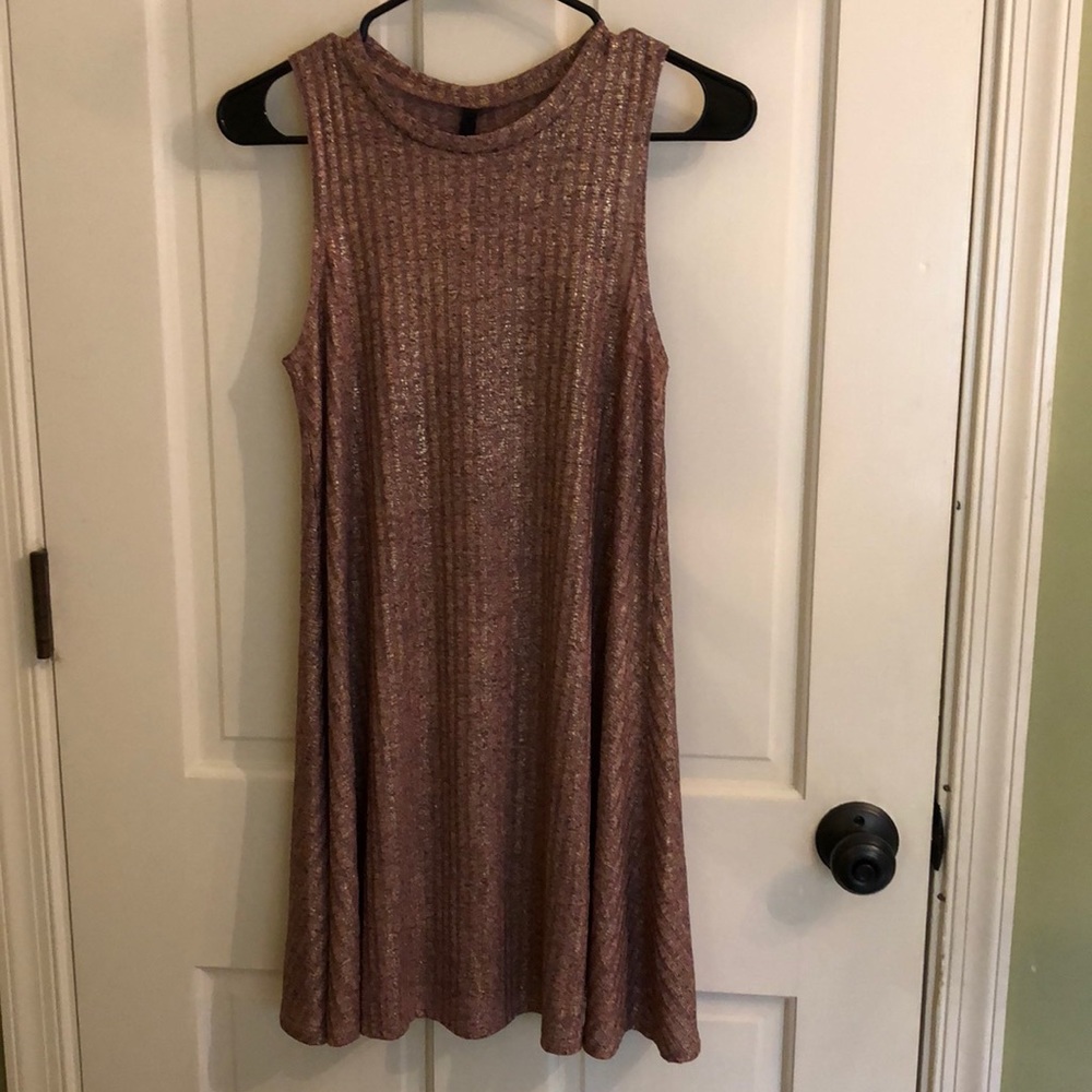 A-line Rosegold Shimmery Dress Size XS